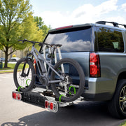 Portabici auto universale per 2 biciclette, porta bici per auto pieghevole, portata max 60 kg, con protezione antifurto