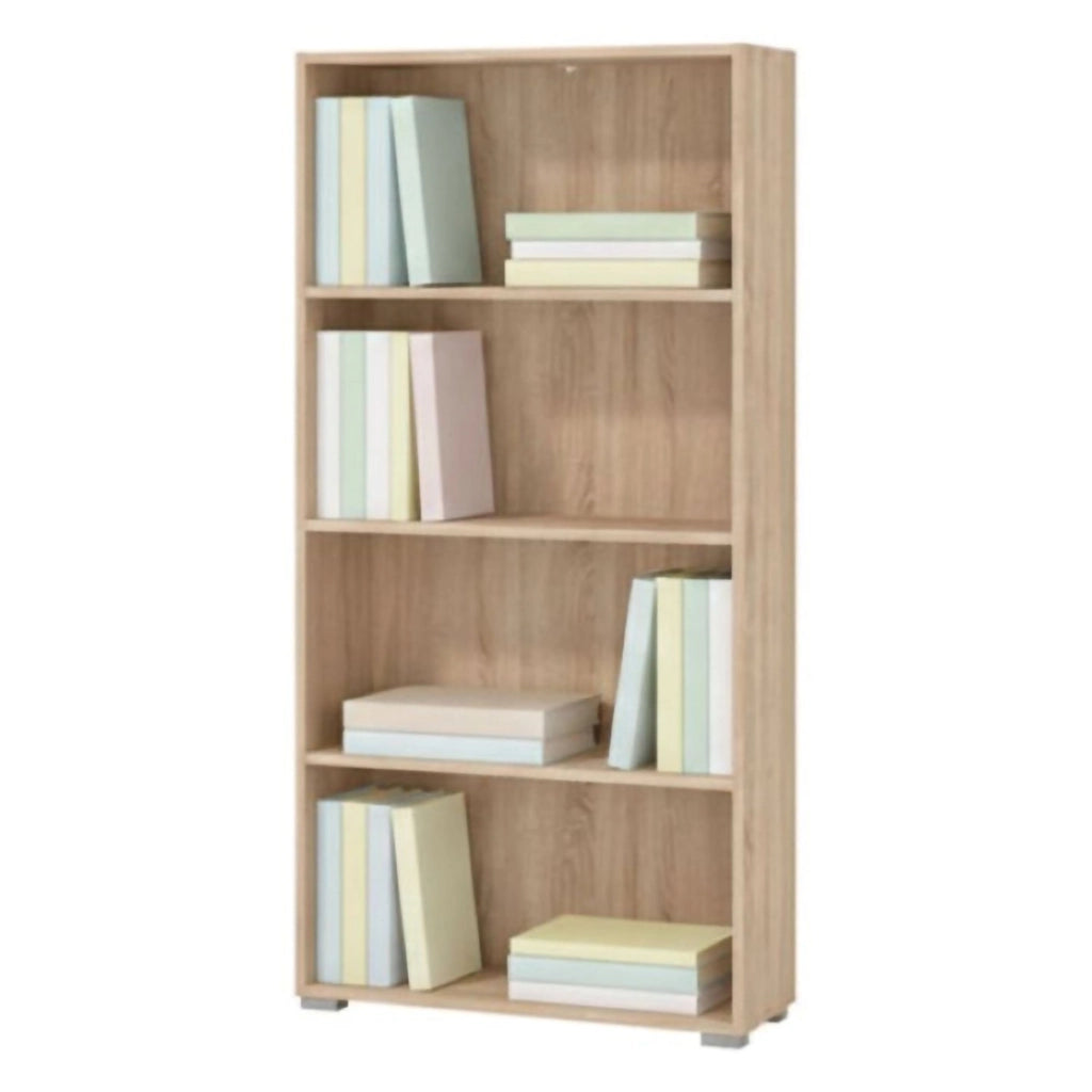 Biblioteca Prisco, Libreria 3 Ripiani, 70x24.5x142h cm Marrone Rovere