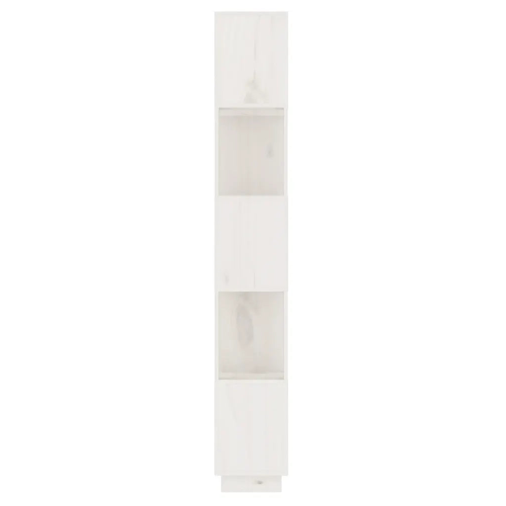 Libreria/Divisorio Bianco 51x25x163,5 cm Legno Massello di Pino 814045