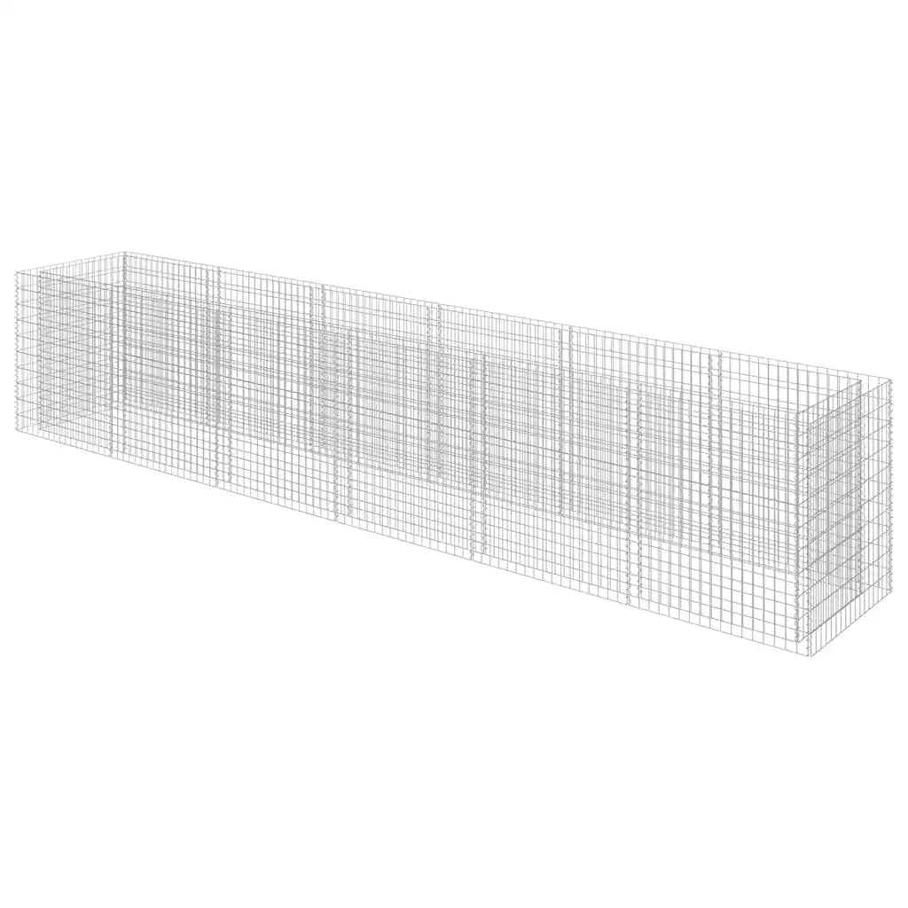 Gabbione Letto Rialzato in Acciaio Zincato 540x90x100 cm