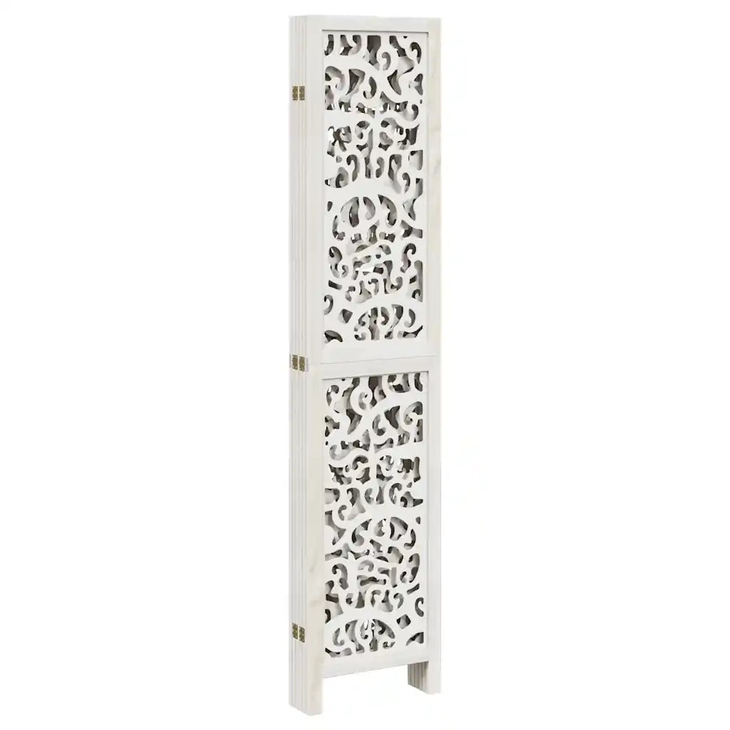 Divisorio Ambienti | Divider per stanze | Paravento 6Pannelli Bianco Legno Massello di Paulownia