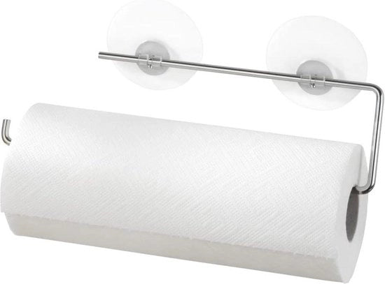 Sostegno di cucina in metallo cromato verchroomato 30 x 85 cm con finitura argentata lucida con tecnologia Static-Loc