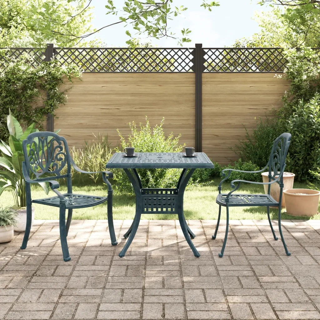 Set da Bistrò 3 pz Verde in Alluminio Pressofuso 3216340