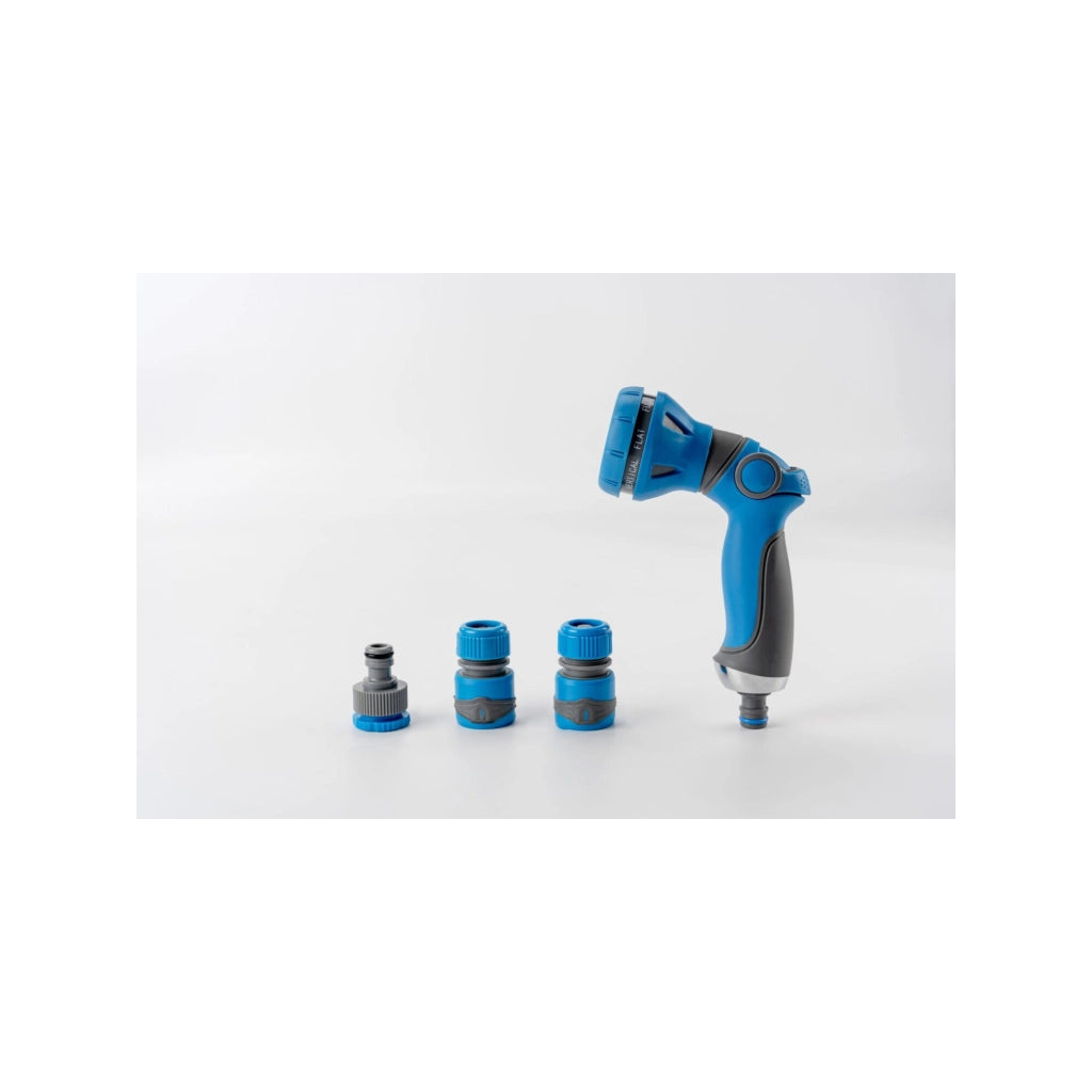 Pistola di spruzzatura e pulizia - Suan - 8 getti - Kit completo con raccordi soft touch