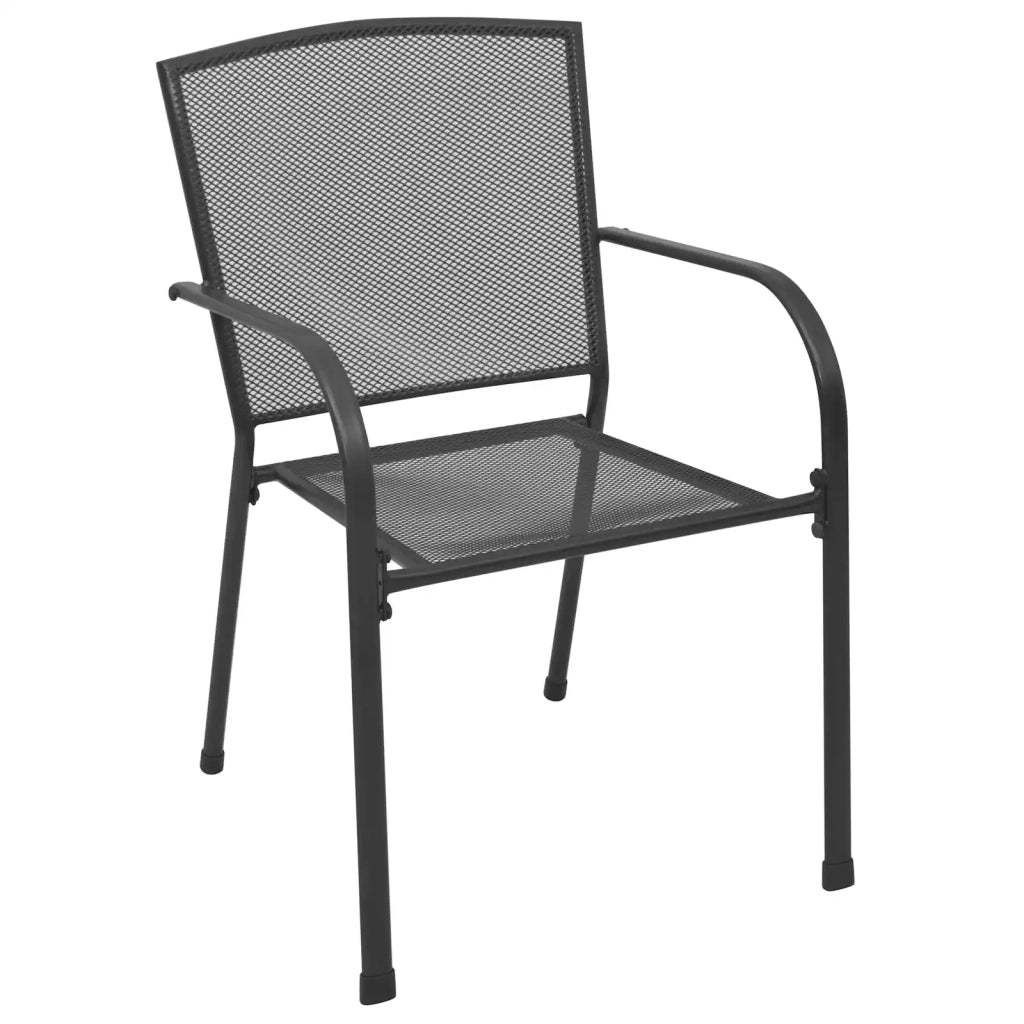 Set da Pranzo per Giardino 9 pcs Antracite Acciaio 3378834