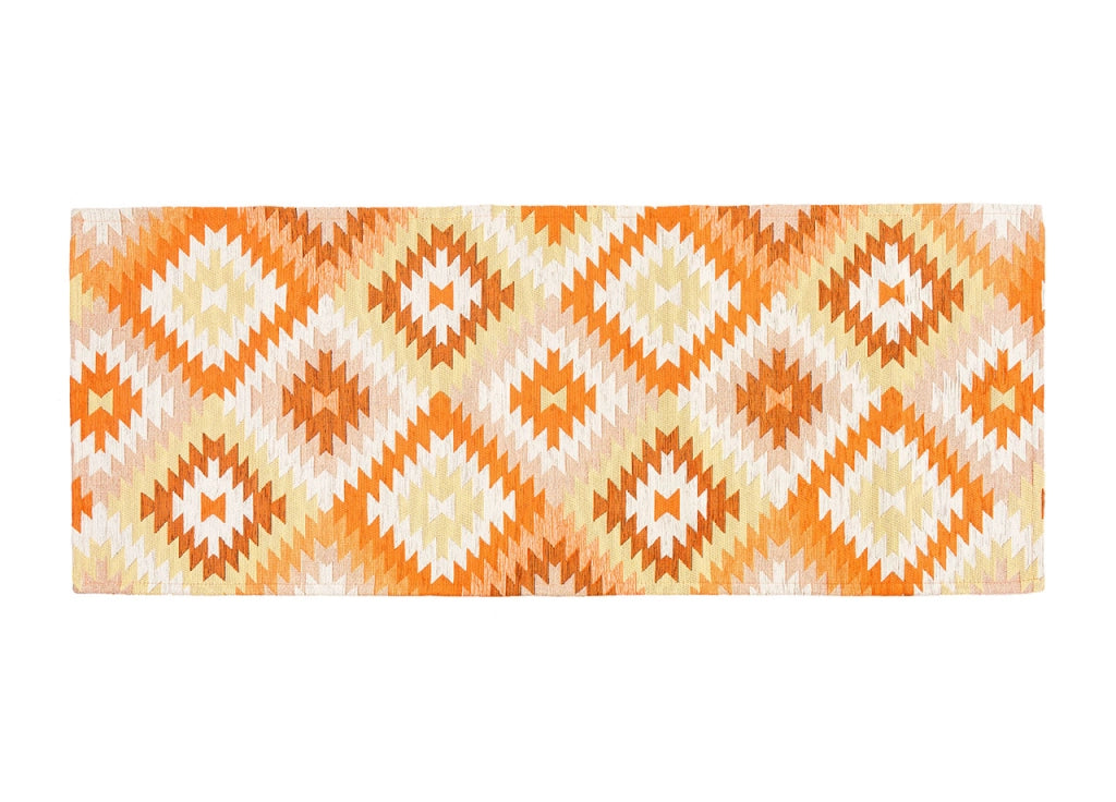 Tappeto Arredo Antiscivolo Camera Salotto Disegno Astratto Geometrico Avana By Suardi - 115x175 - Arancio