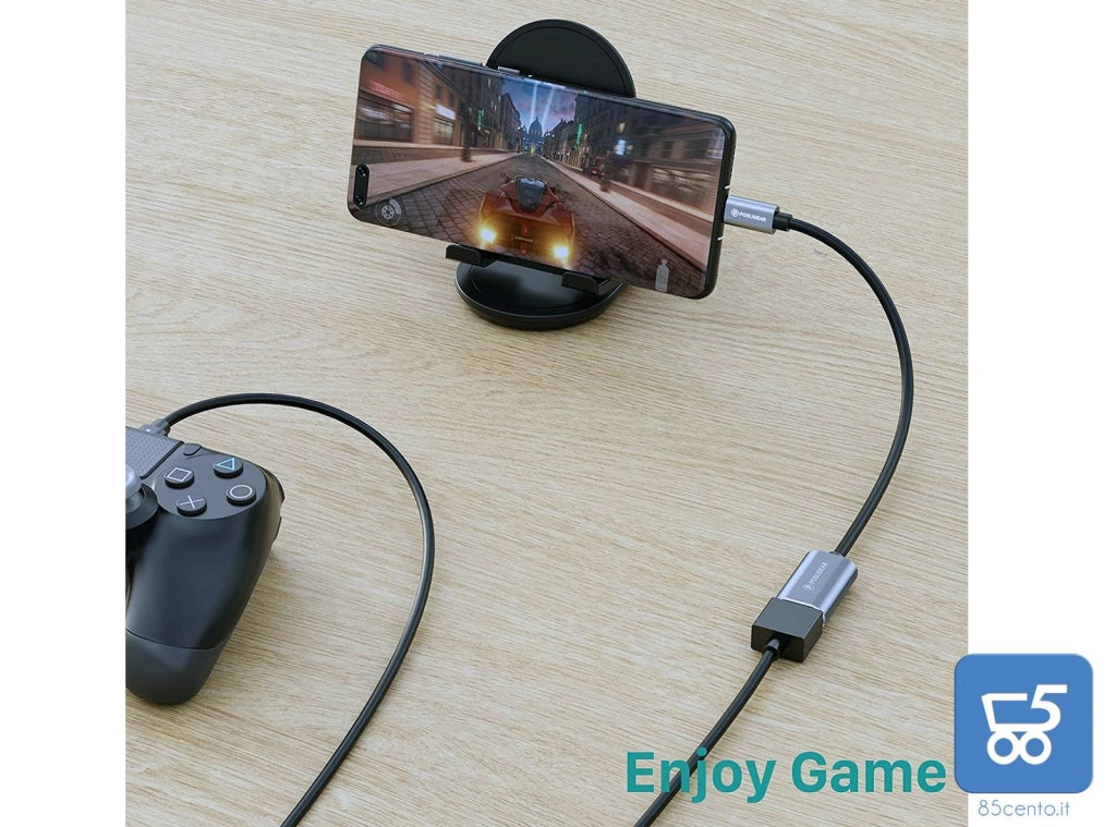 POSUGEAR Cavo OTG Type Cavo Adattatore OTG USB C Maschio a USB 3.0 Femmina 5 Gbps, Compatibile Huawei, Honor, Moto, Samsung, Oneplus, Sony, Xiaomi, Pocophone , Apple Tablet e Notebook