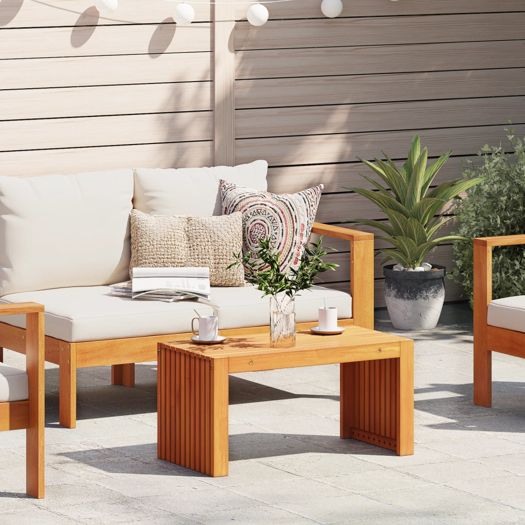 Tavolino da caffÃ¨ 70x35x35 cm Legno Massello Acacia