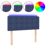 Testiera | Testata a LED Blu 90x5x78/88 cm in Tessuto