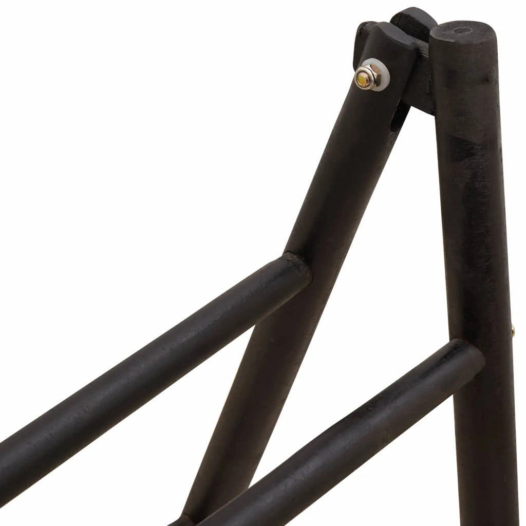 Scala per coperte a doppio lato Nero 90 x 50 x 100 cm Bambù 42027171