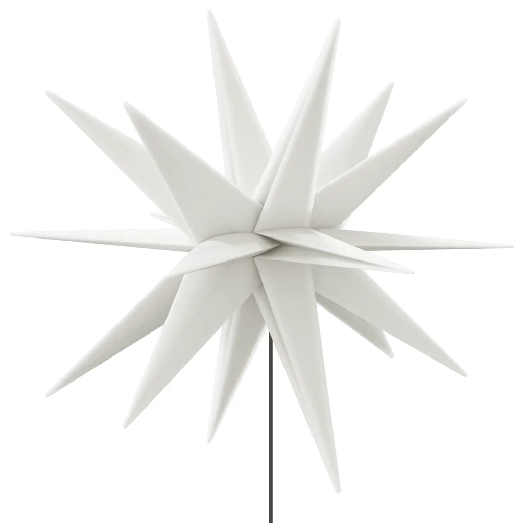 Luci di Natale con Picchi e LED 3 pz Pieghevoli Bianche 35 cm 356200