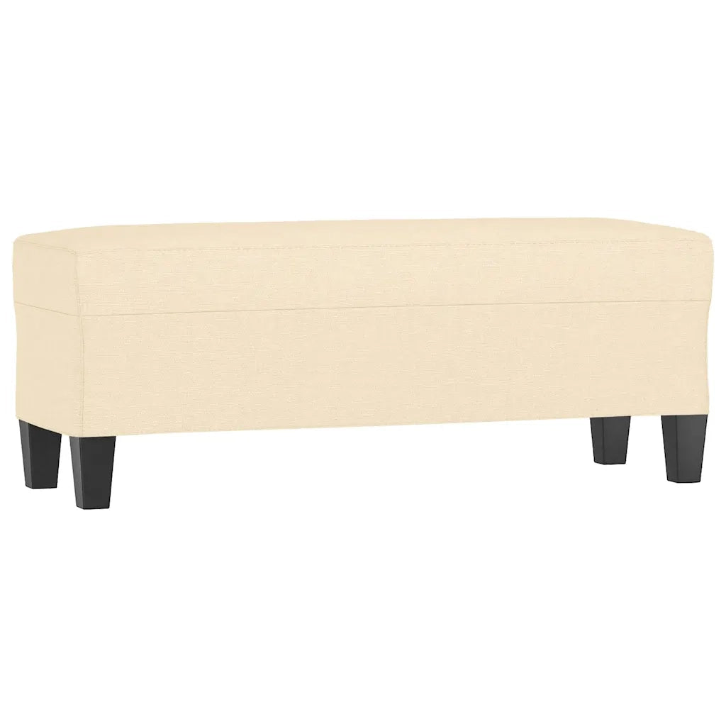 Panca Crema 100x35x41 cm in Tessuto 349453