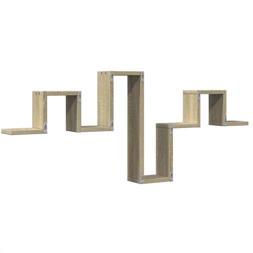 Scaffale a Parete Rovere Sonoma 104,5x10x43cm Legno Multistrato