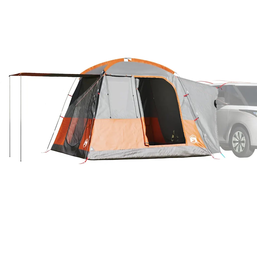 Tenda da Campeggio 4 Persone-Tenda per Escursionismo Grigio e Arancione Impermeabile 120559