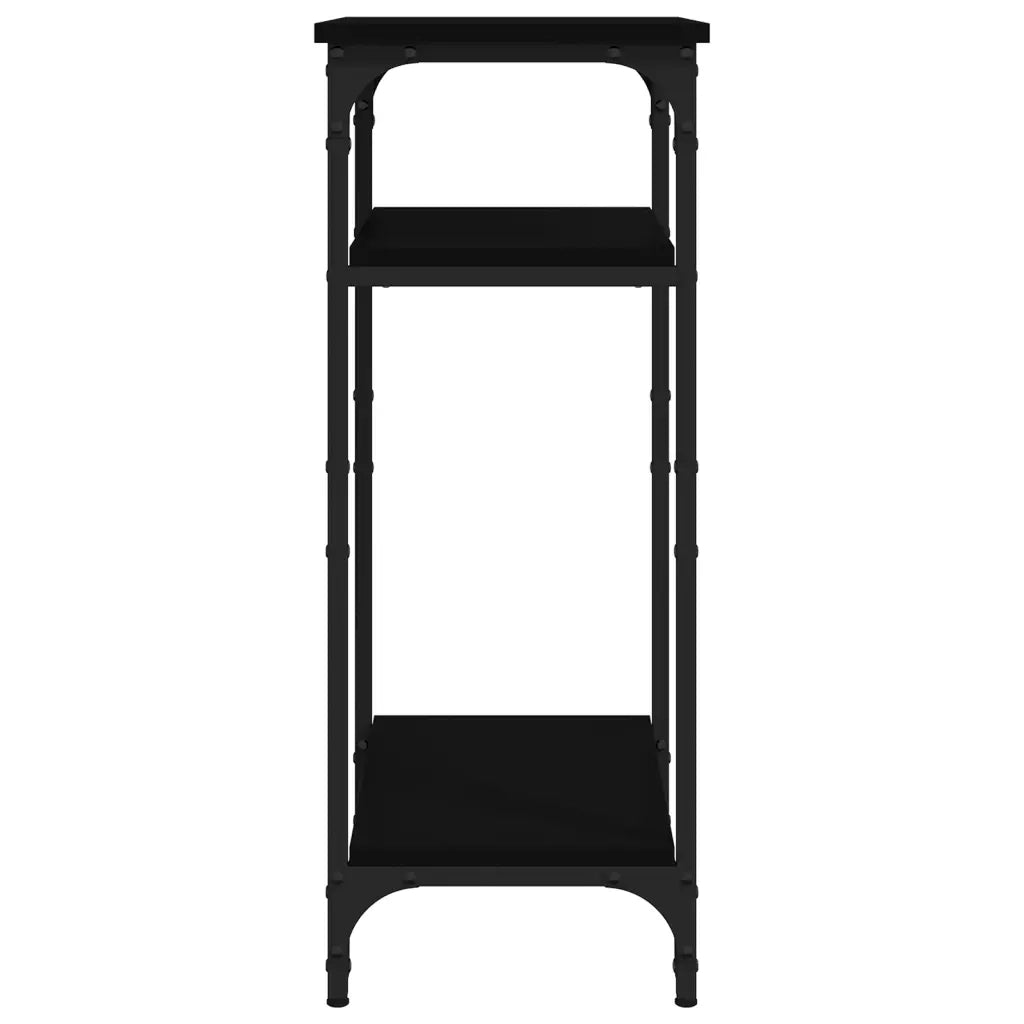 Tavolino Nero 40x30x75 cm in Legno Multistrato 825797