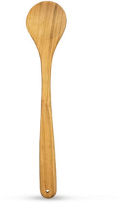 Cucchiaino da cucina in legno di ciliegio di 30 cm, con occhio di fissaggio, realizzato in Germania | Cucchiaino da cucina in legno di ciliegio di 30 cm con occhio di fissaggio | Aiuto da cucina in legno per la preparazione dei cibi