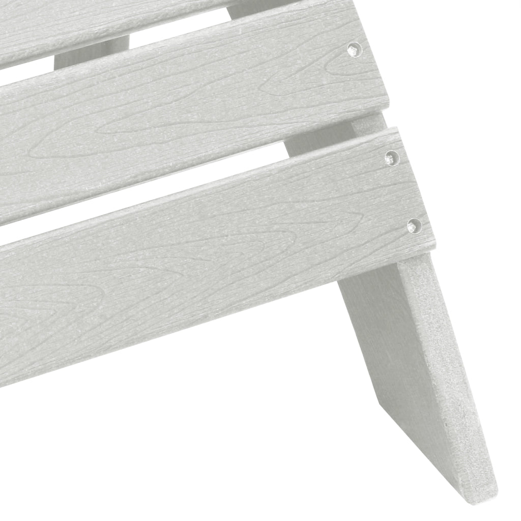 Set Lounge Giardino 3 Pezzi Bianco HDPE