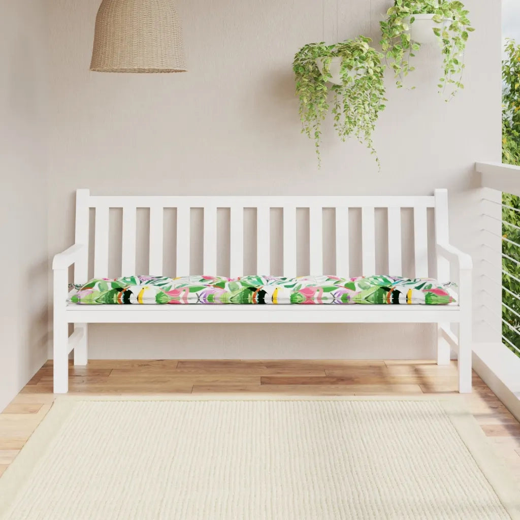 Cuscino per Panca | Cuscini per sedie Multicolore 180x50x7 cm Tessuto Oxford