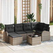 Set Divano da Giardino 7 pcs Grigio polyrattan 3346119