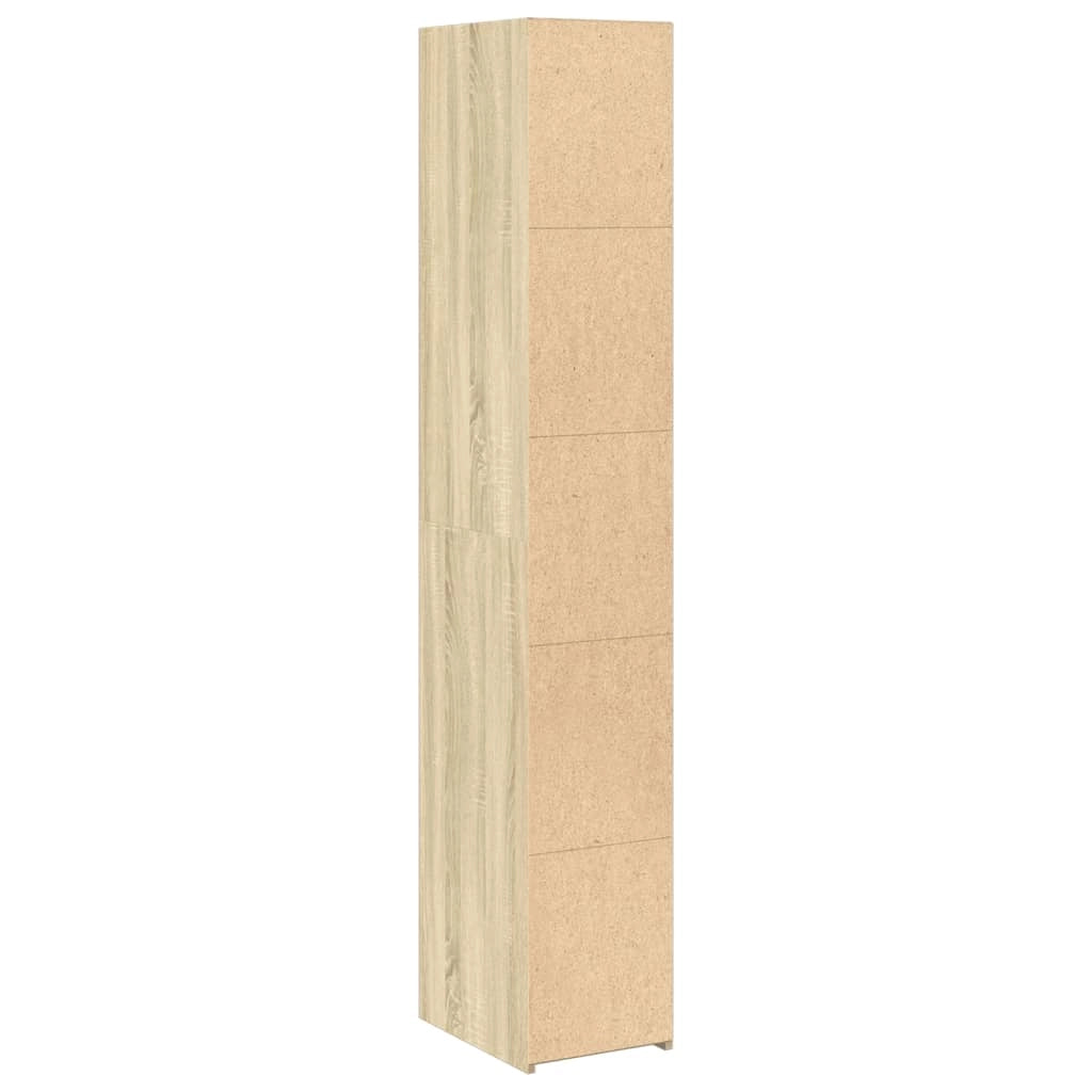 Credenza cassettiera cassettiera mobile contenitore organizer cucina soggiorno soggiorno alto Sonoma 30 x 41 x 185 cm derivati ​​del legno marrone 02_0033937