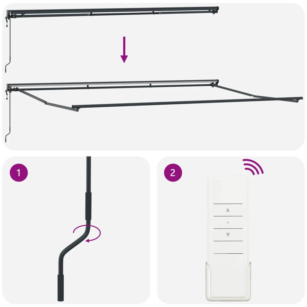 Struttura della tenda Marrone 500 × 300 cm 3331240