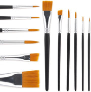 Kit di pennelli per trucco professionale - 6 pezzi - Setto di nylon morbido - Manico di legno - Riciclabile - Per trucco facciale - Pennelli da trucco