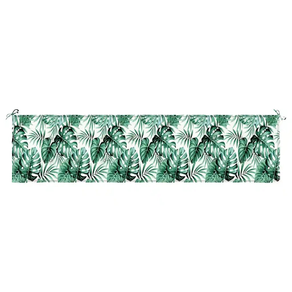 Cuscino per Panchina Foglia Motivo Foglia 200 x 50 x 3 cm 361198