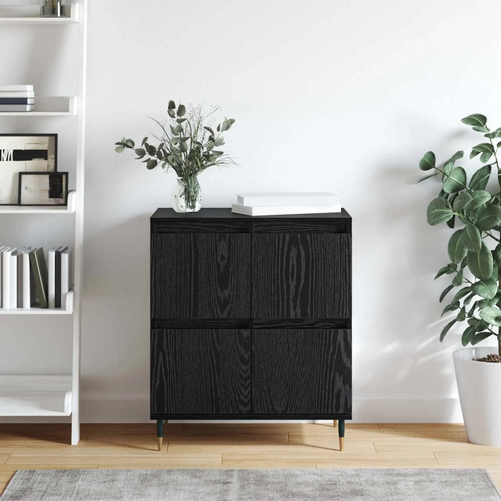 Credenza Rovere Nero 60 x 35 x 70 cm 879494
