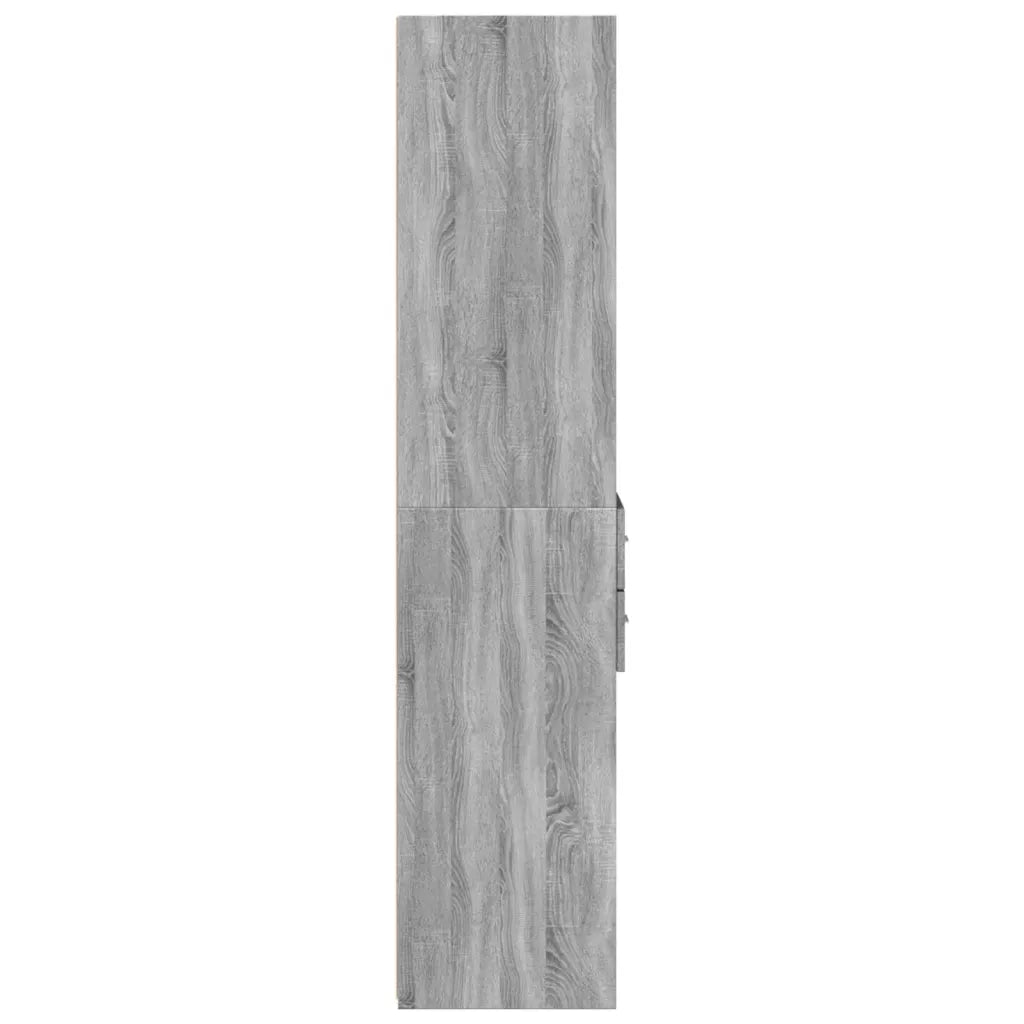 Credenza | Madia | Buffet da pranzo | Armadio da pranzo Grigio Sonoma 40x42,5x185 cm in Legno Multistrato