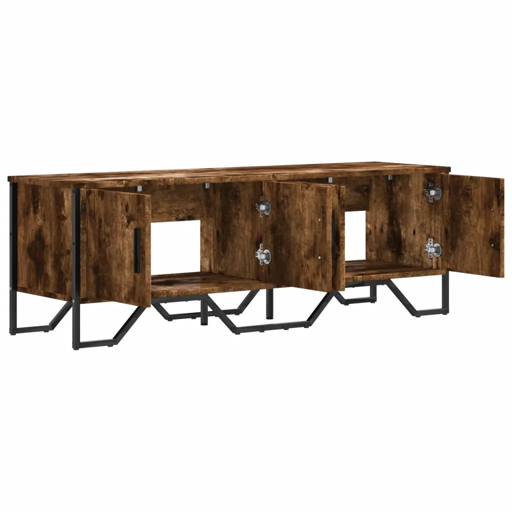 Mobile TV | Armadietto TV | Mobile Porta TV Rovere Fumo 122x34x41 cm in Legno Multistrato