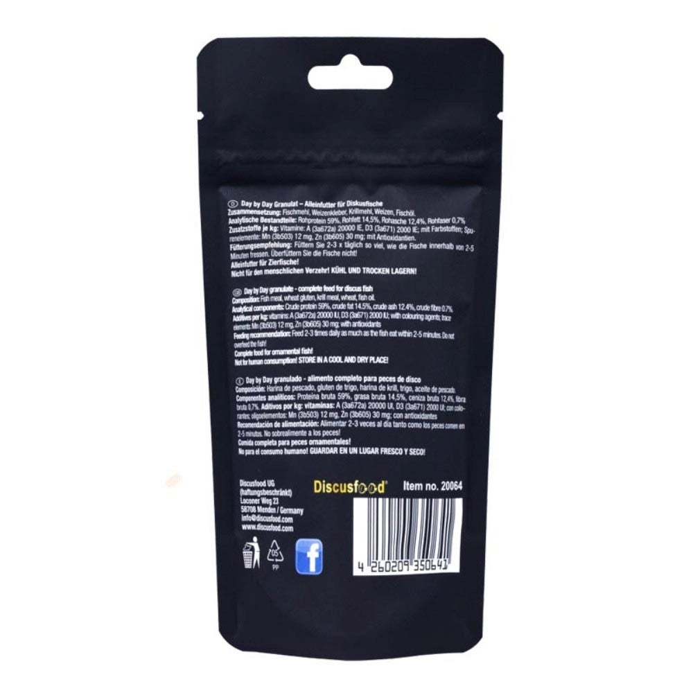 Discusfood Day By Day 1.2-1.5mm -  Alimentazione per Tutti i Discus Formato: 80 gr