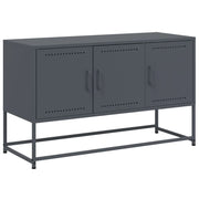 Mobile TV multimediale scaffale TV credenza mobile TV sala da pranzo soggiorno camera da letto antracite 100,5 x 39 x 60,5 cm acciaio antracite 02_0026385
