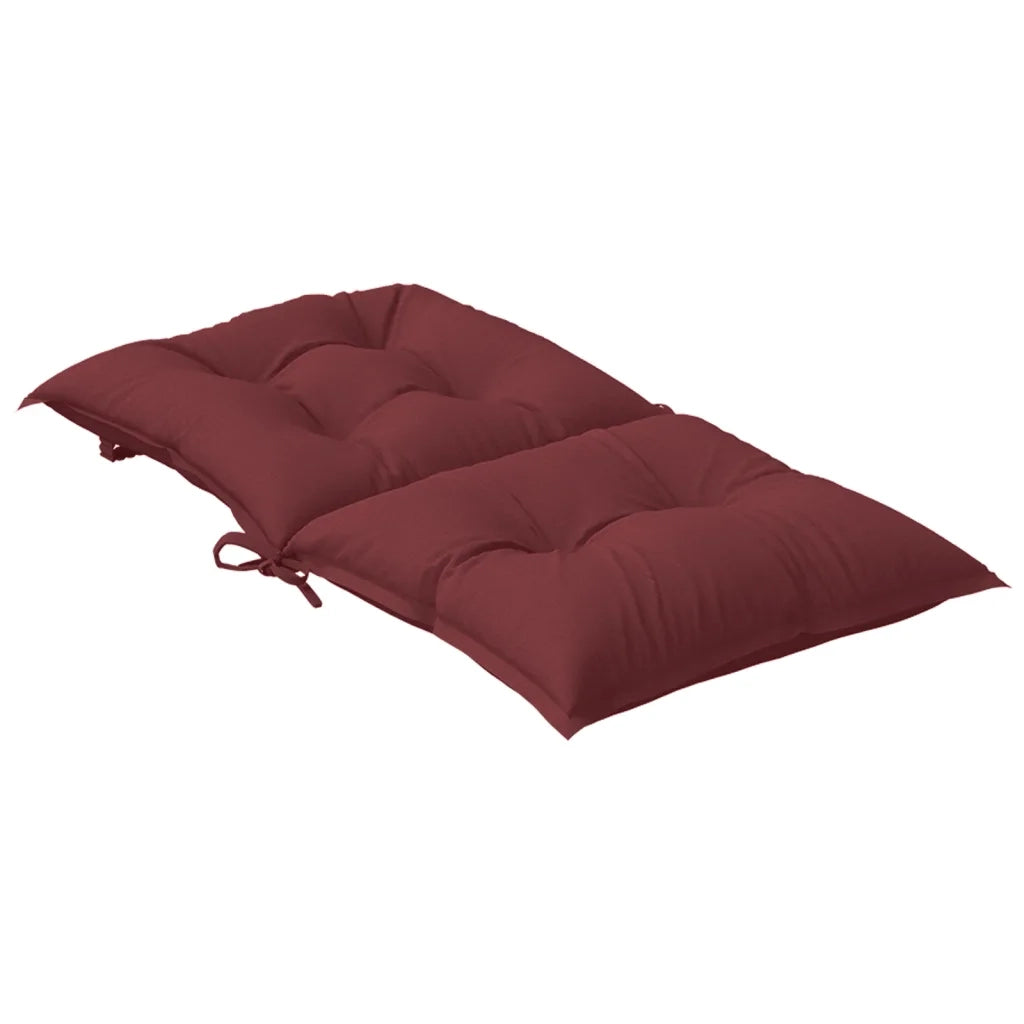 Cuscini Sedia Schiena Bassa 6 pz | Cuscini per sedie Rosso Vino M¨¦lange Tessuto