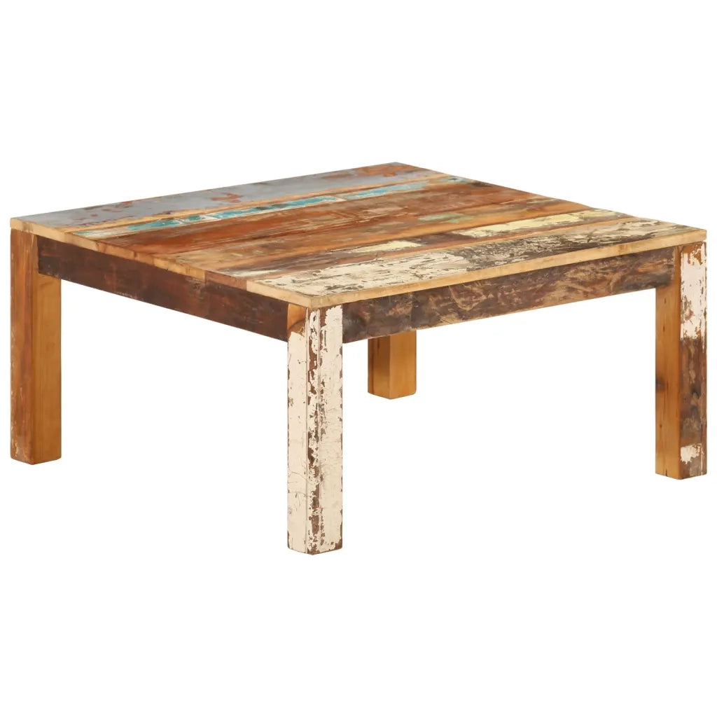Tavolino da Salotto 80x80x40 cm in Legno Massello di Recupero 338030