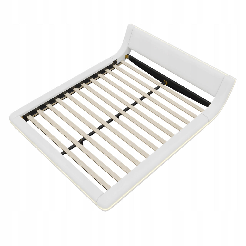 Letto matrimoniale LED - Xylo - 160x200 - Bianco