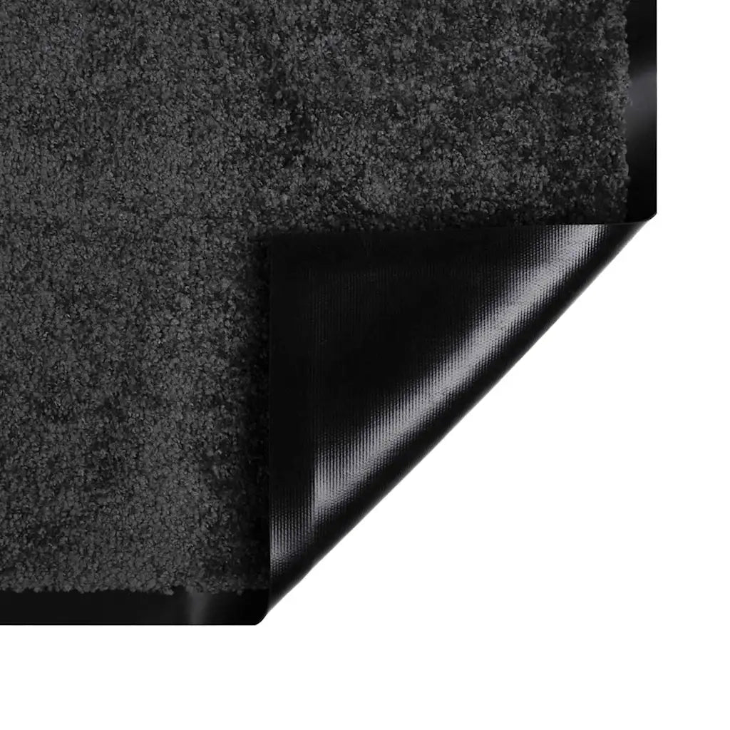 Tappetino Antracite 60 x 40 x 1.2 cm Tessuto Teddy 42013434