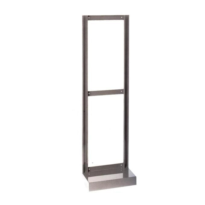 Mobil Plastic MP195 Telaio Espositore da Terra per Cassettiere MADIA e CRYSTAL BOX L 600 x P 205 x H 1950 mm colore Grigio
