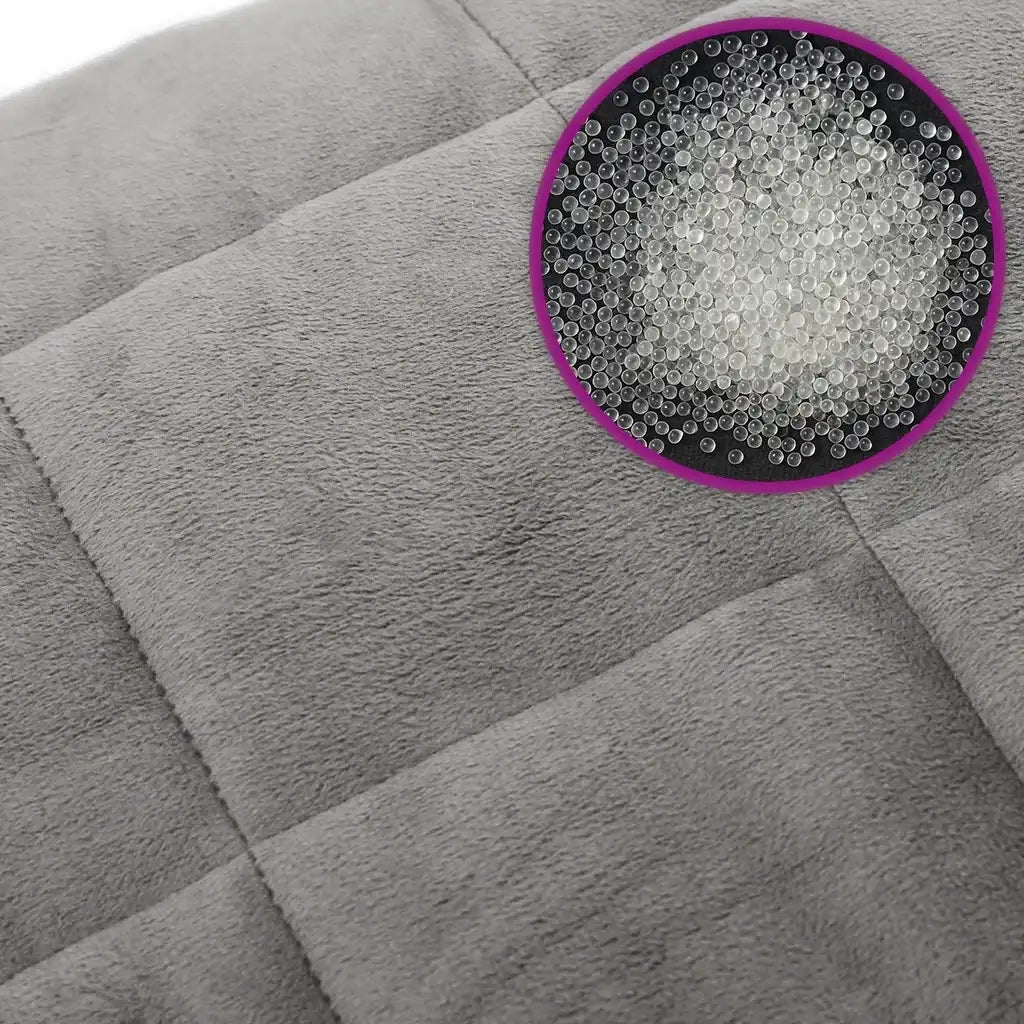Coperta Ponderata Grigia 200x225 cm 13 kg Tessuto 350727