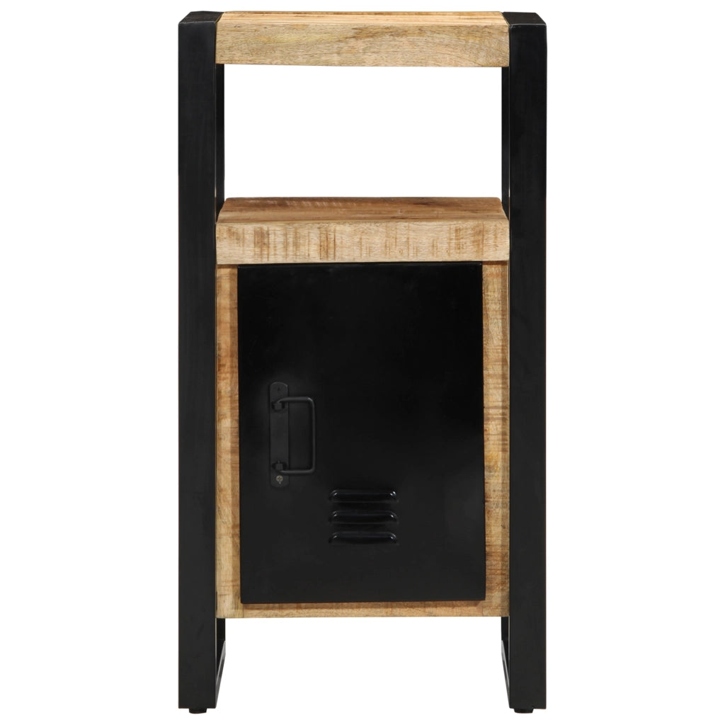 Armadio da Bagno 40x35x75 cm Legno Massello Grezzo di Mango