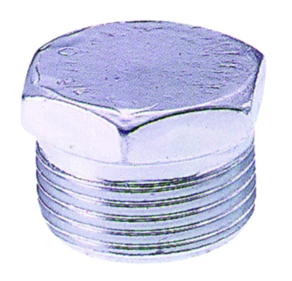 TAPPO MASCHIO ESAGONALE IN ACCIAIO ZINCATO Figura 292  mis. 1/2 10.00 pz