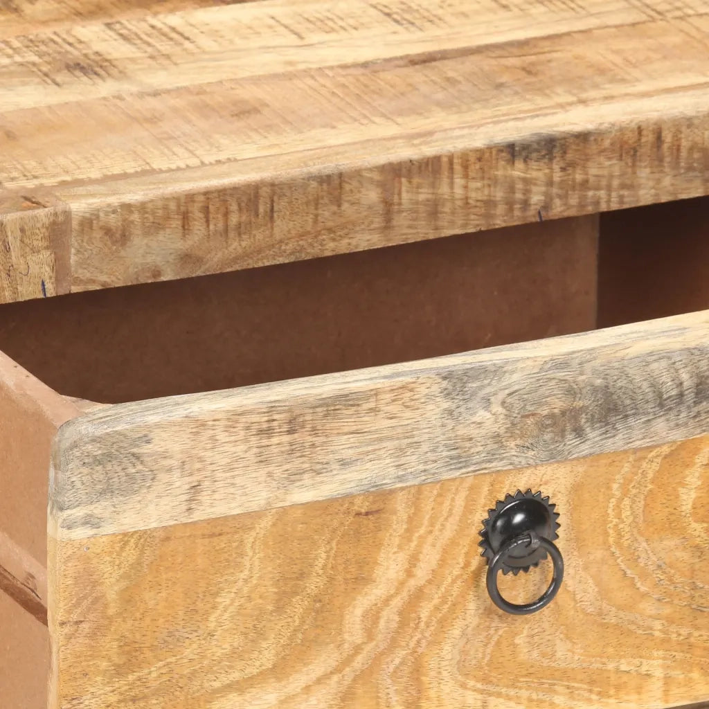 Tavolino da Salotto 90x60x29 cm in Legno di Mango Grezzo 320458