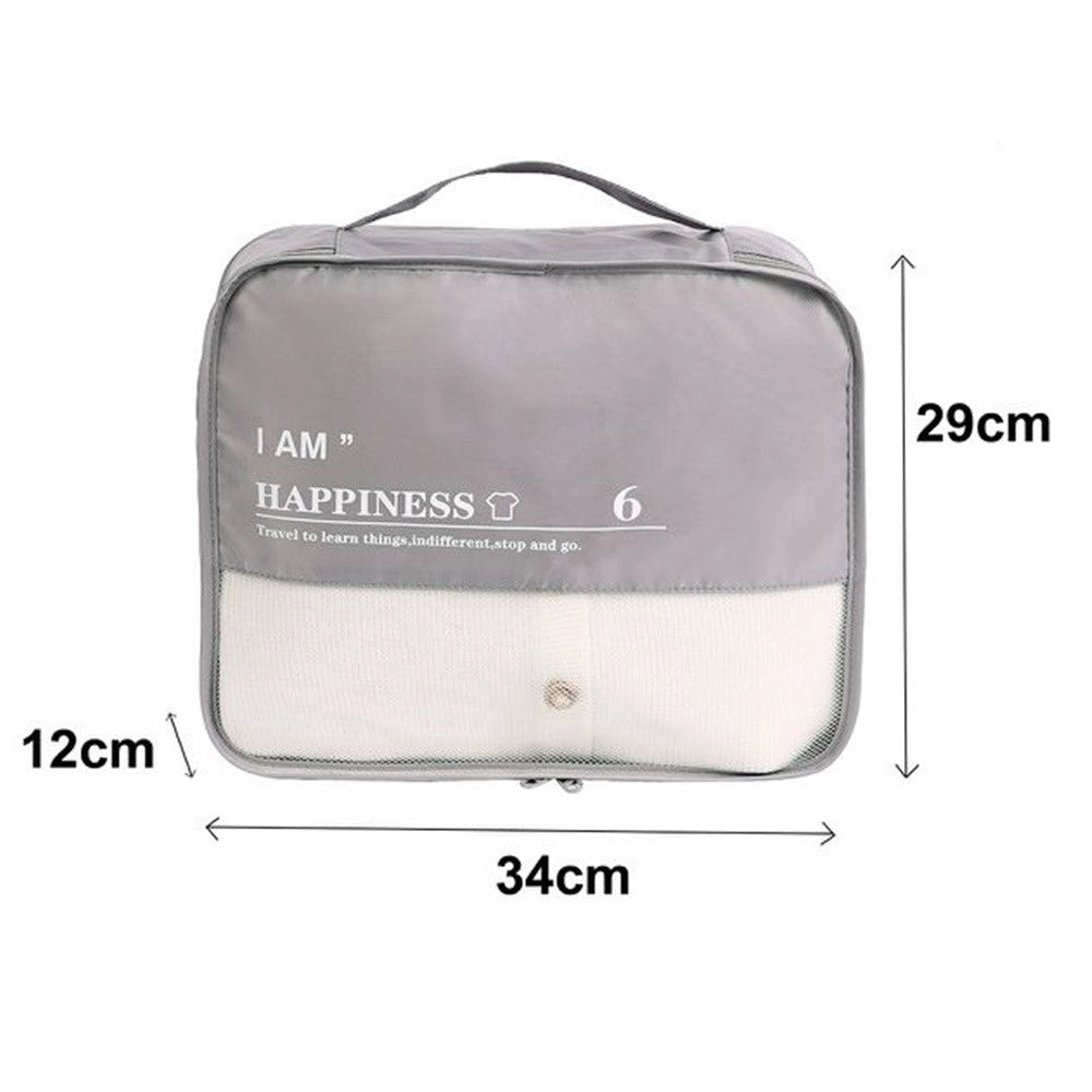 Trade Shop - Organizer Viaggio Casa Impermeabile Borsa Organizzatore Valigia Grigio 34x29x12cm 87712 -