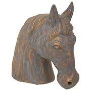 Figura decorativa in poliresina grigia 31x15x31h
