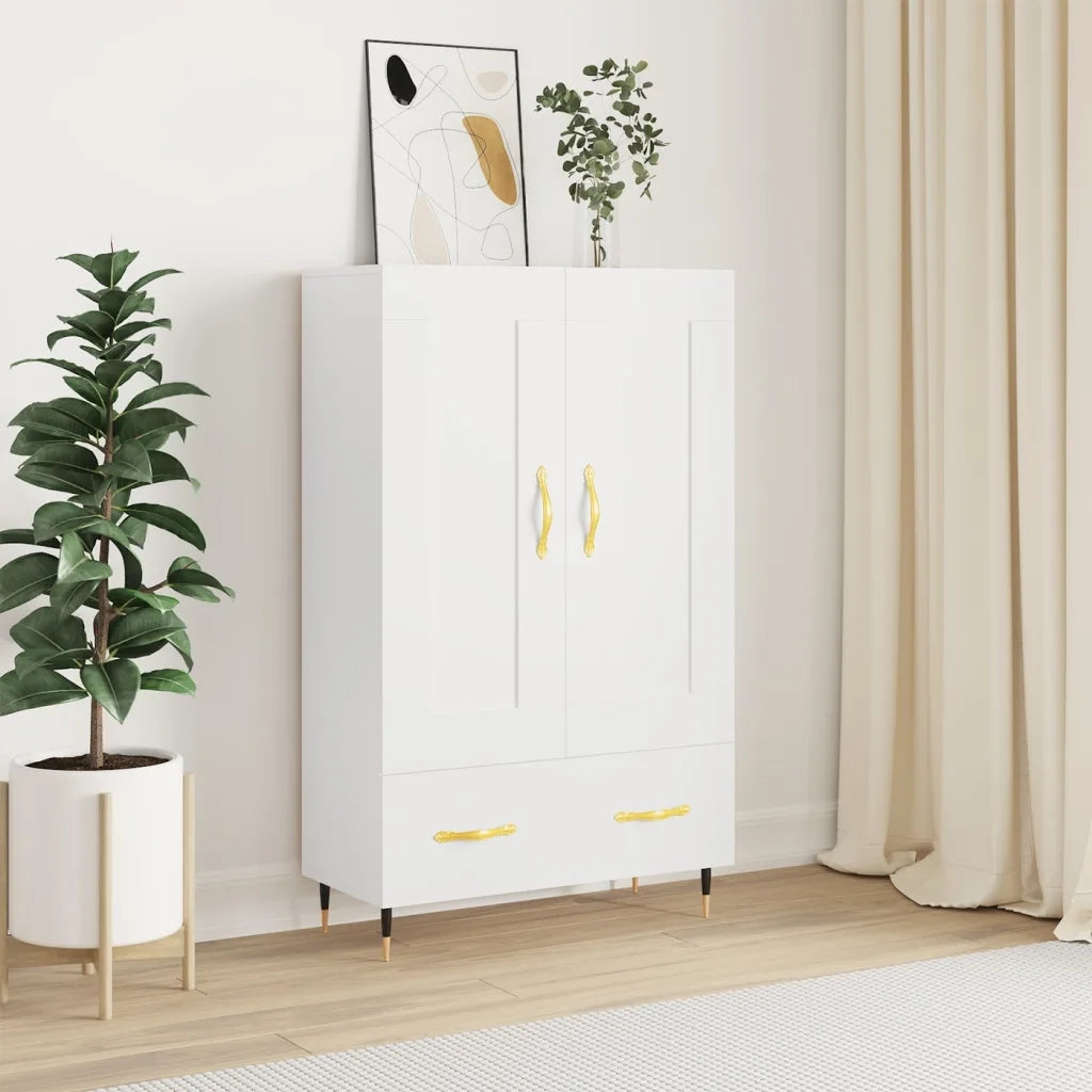 Credenza Bianca 69,5x31x115 cm in Legno Multistratocod mxl 103618