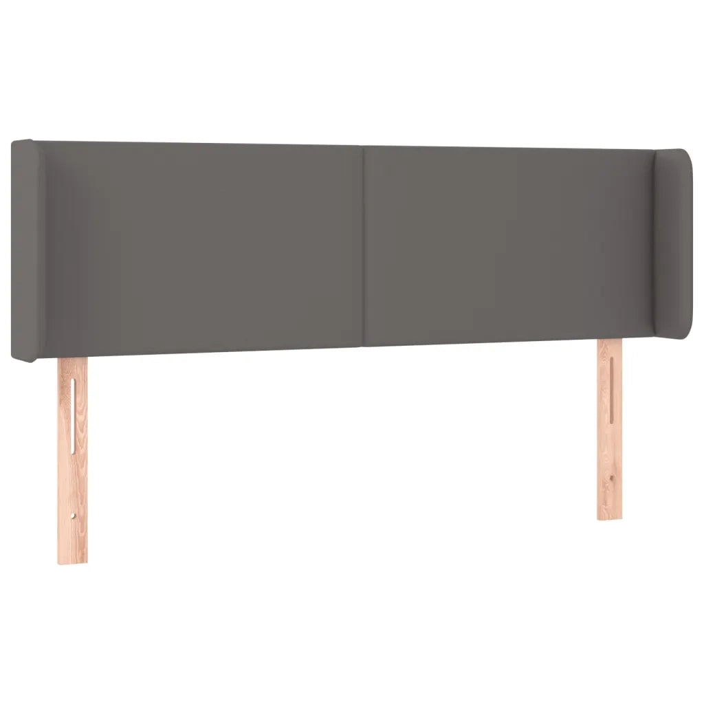 Testiera ad Orecchio-Testata con Orecchie Grigio 147x16x78/88 cm in Similpelle 752090