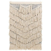 Decorazione da parete in cotone beige intrecciato a mano con frange Decorazione da parete in stile bohémien Soggiorno Camera da letto