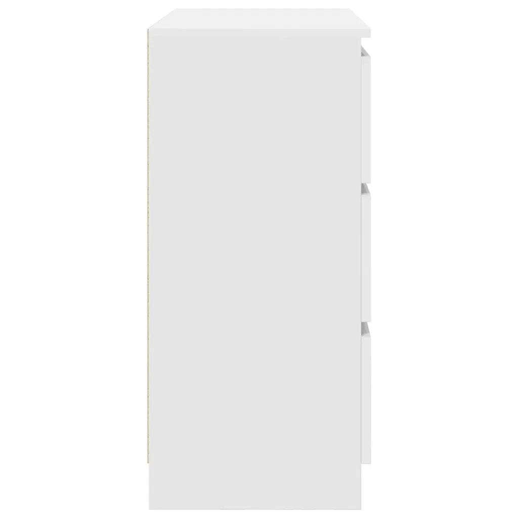 Credenza Bianca 80x35x76 cm in Legno Multistrato 861733