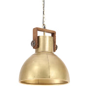 Lampada a Sospensione Industriale 25 W Ottone Rotonda 40 cm E27 CFW9341852