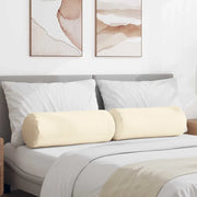 Cuscini a rullo 2 pcs Crema Ø 25 x 70 cm Tessuto in Cords 42014348