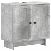 Armadio per Lavabo da Bagno EDE Grigio Cemento 895908